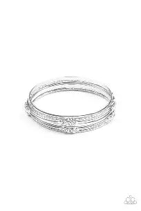 Paparazzi - Stackable Sparkle - White