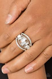 Paparazzi - Treasure Chest Charm - White