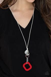 Paparazzi Top Of The WOOD Chain - Red